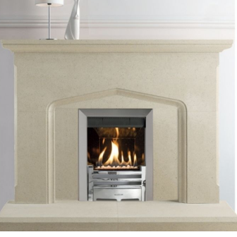 Berkeley stone fireplace