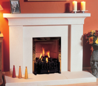 Iona stone fireplace