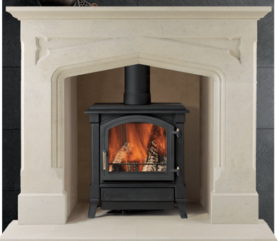 Eastnor stone fireplace