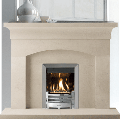 Hadleigh stone fireplace