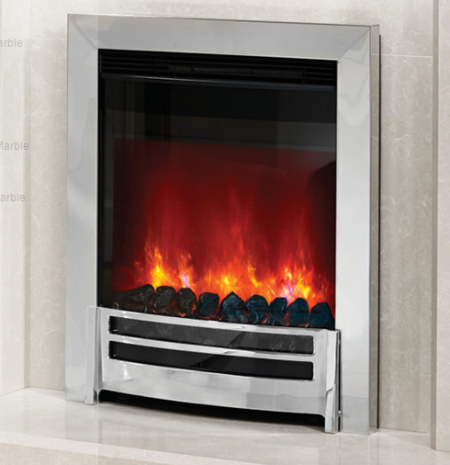 Elgin & Hall Ember Chrome Electric Inset Fire