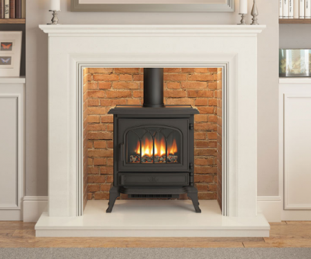 Odella Inglenook Fireplace with marble fire surround