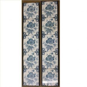 Genuine Victorian Blue Flower 5-Tile Set x 2 - £200