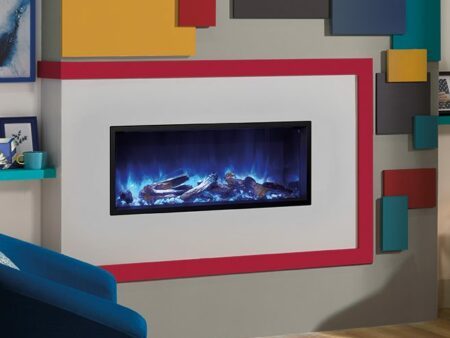 Gazco Skope 85R Inset electric fire with log and pebble fuel effects