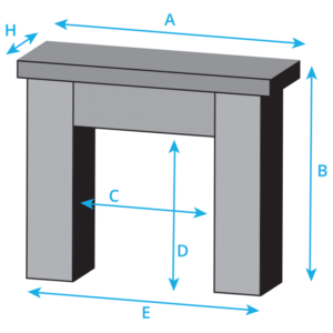 Trent Fireplace Dimensions