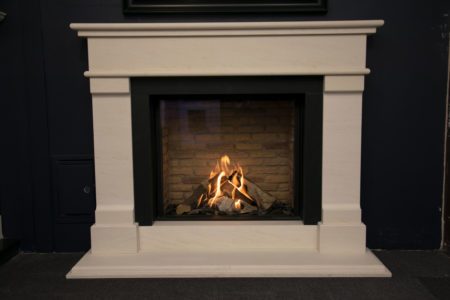 Grace Limestone Fireplace