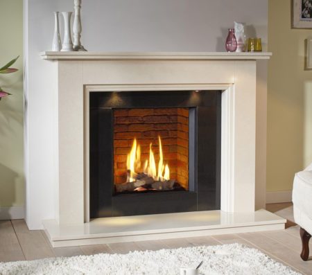 Natura Jessica Limestone Fireplace