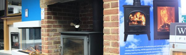 Main showroom 4 – Chesney_s Salisbury 12 Woodburning Stove in Matt Black Logo