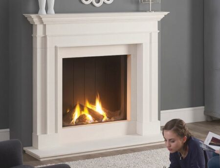 The Clarence 59″ Fireplace Mantel
