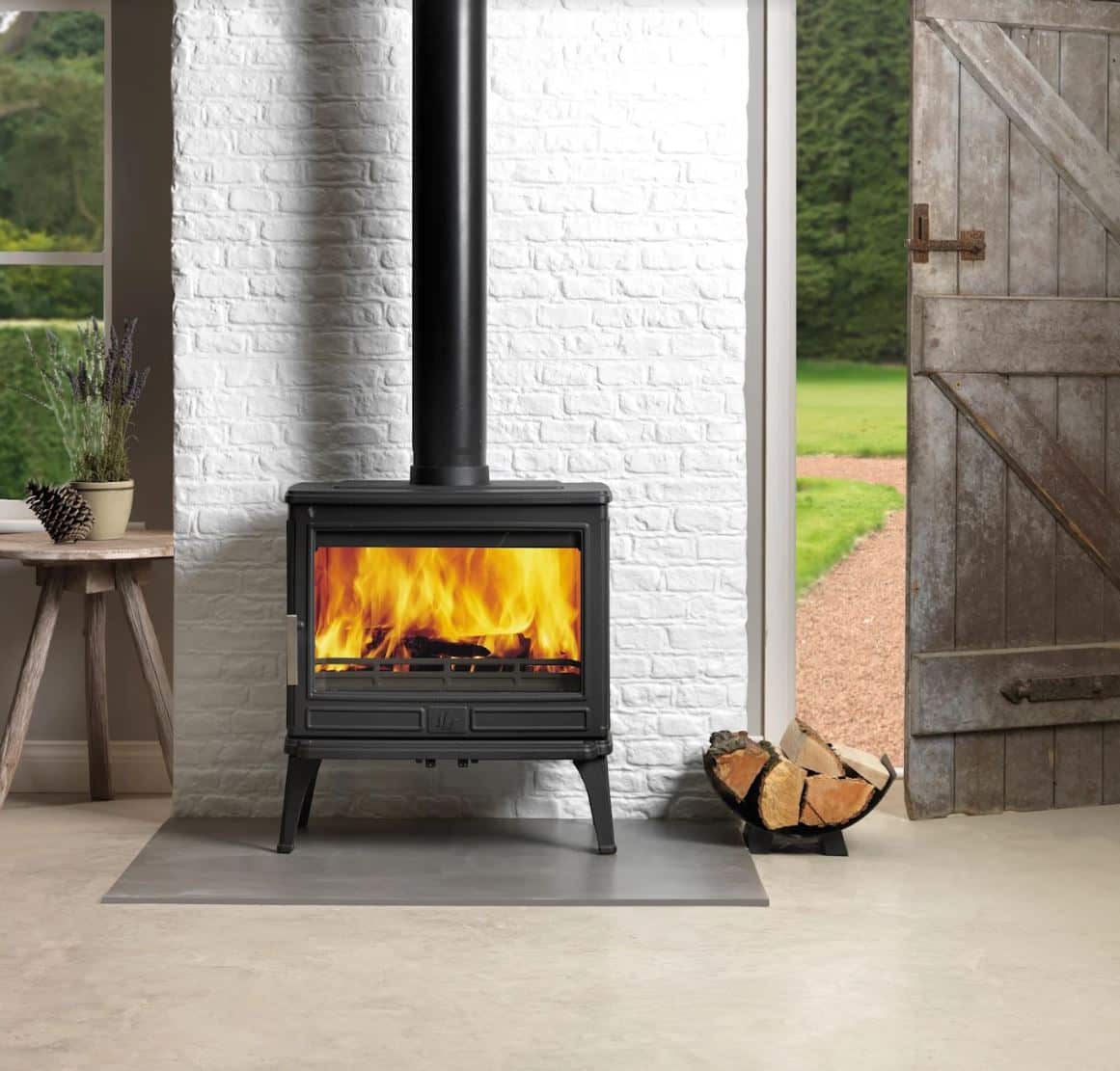 ACR Larchdale Wood Burning Stove with mantel