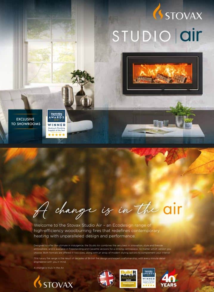 Stovax Studio Air fireplace brochure