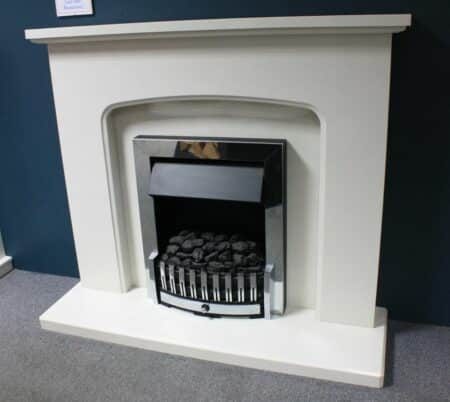 Capital Fireplaces Murtosa 48" Fireplace in White Micromarble (Colchester Shop)