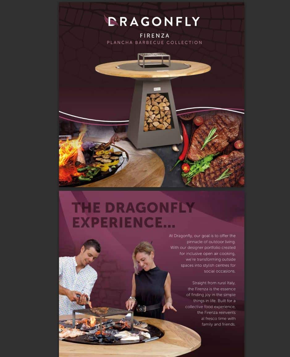 Dragonfly Firenza fireplace brochure
