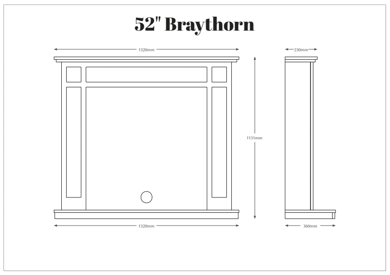 braythorn fireplace dimensions