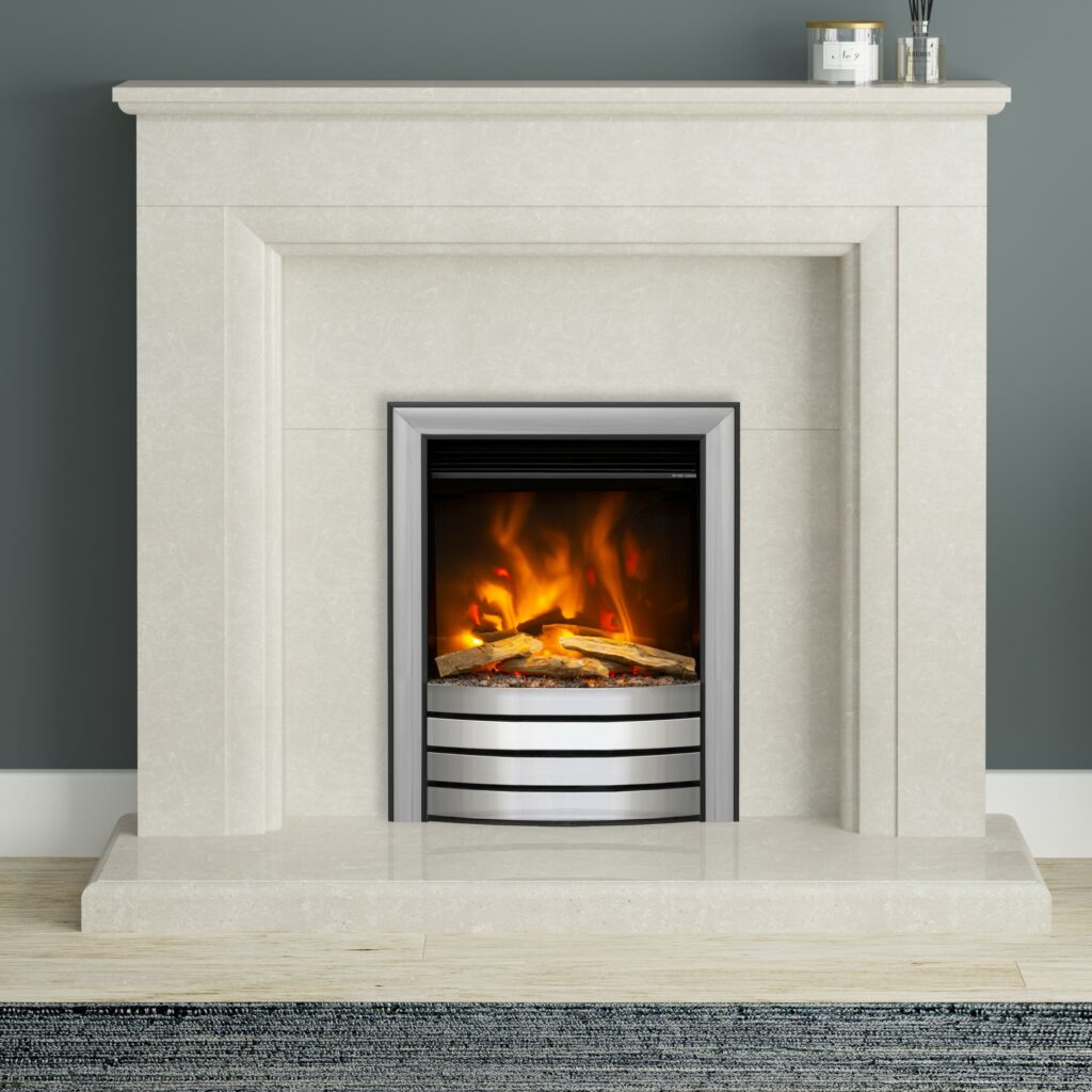 Ellesmere in Manila Micro Marble fireplace