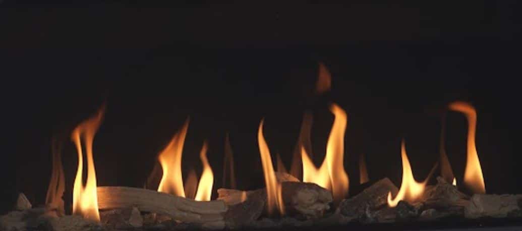 Foxglen 960BF Gas Fire flame effect