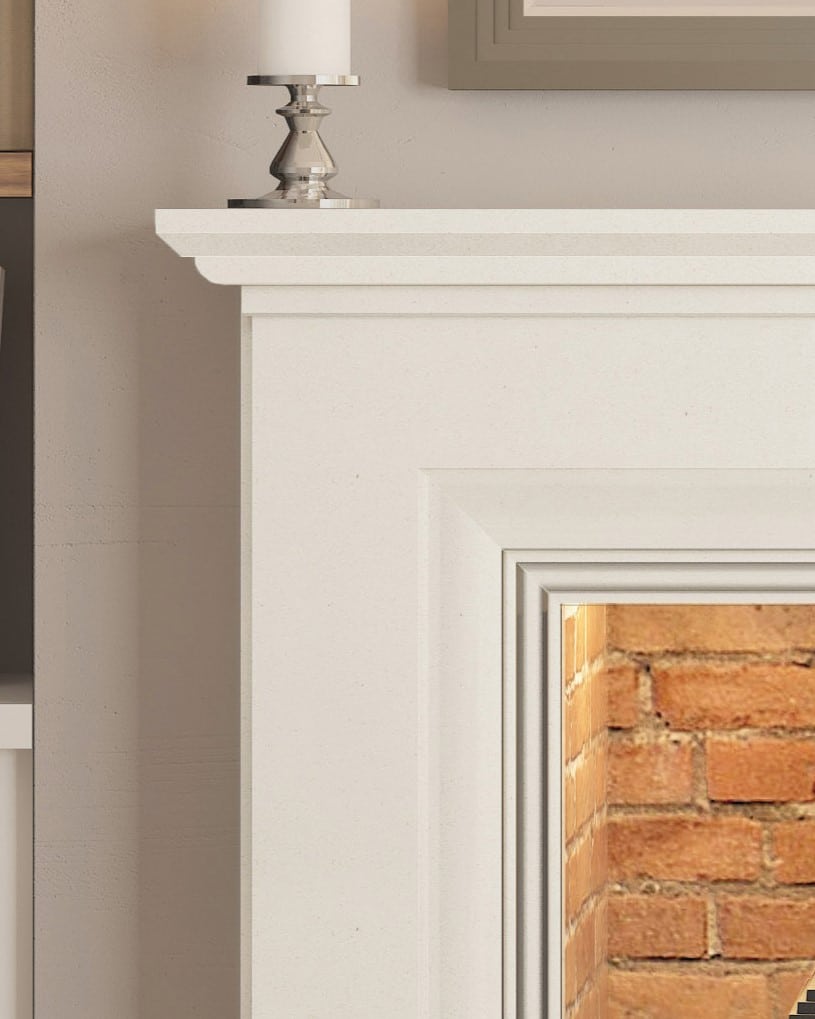 Hargrave Micro Marble Surround top detail