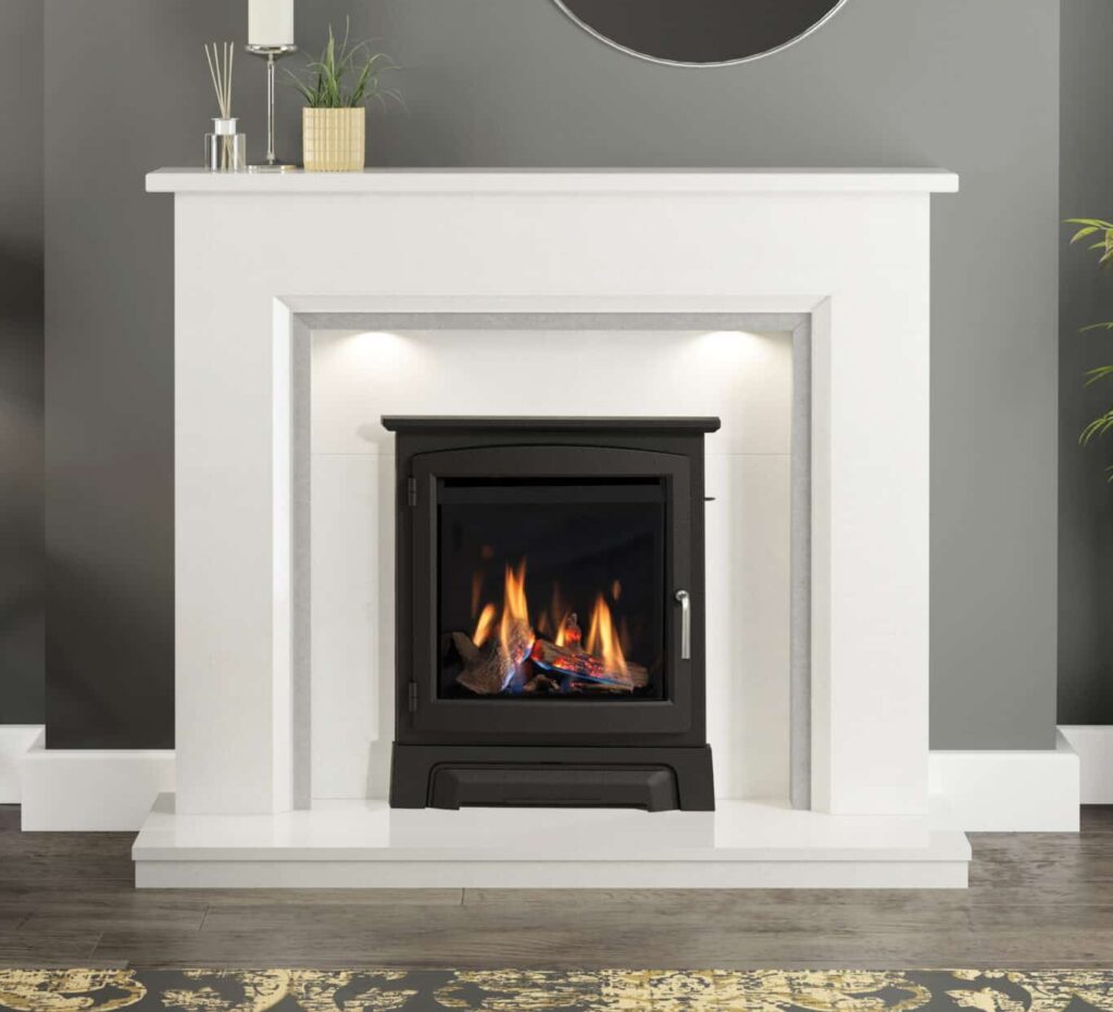 Highcliffe 16 with Cast Stove Front decor