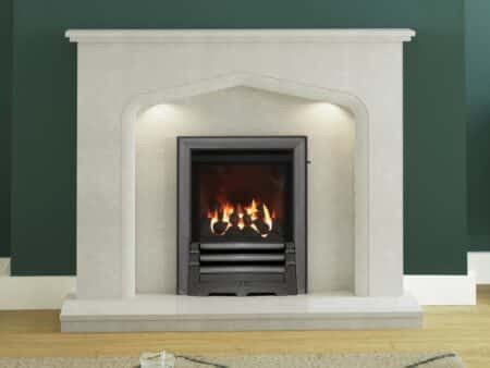 Walwick in Manila Micro Marble fireplace