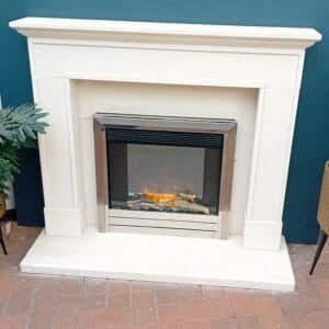 Capital Fireplaces Wilbury 48_ Fireplace Suite in Portuguese Limestone