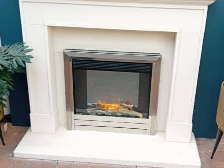 Capital Fireplaces Wilbury 48_ Fireplace Suite in Portuguese Limestone