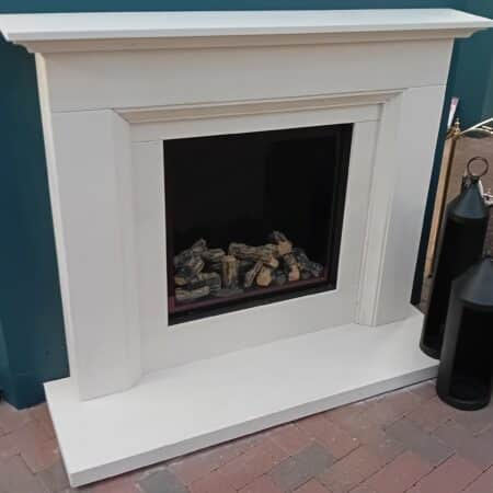 Paragon Aylesbury 54_ Complete Fireplace in Portuguese Limestone