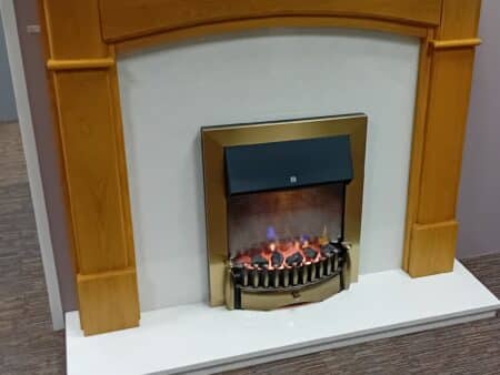 Solid Oak 54_ Fire Surround in Natural Oak Finish