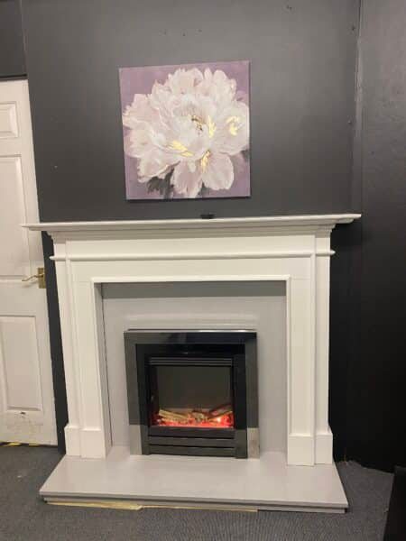 Trent Fireplaces Chelsea 60_ Fire Surround with Back Panel & Hearth