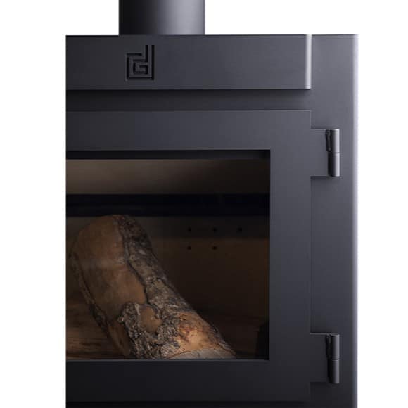 Janinik Medium High Wood Burning Stove side view Janinik Medium High Wood Burning Stove side view