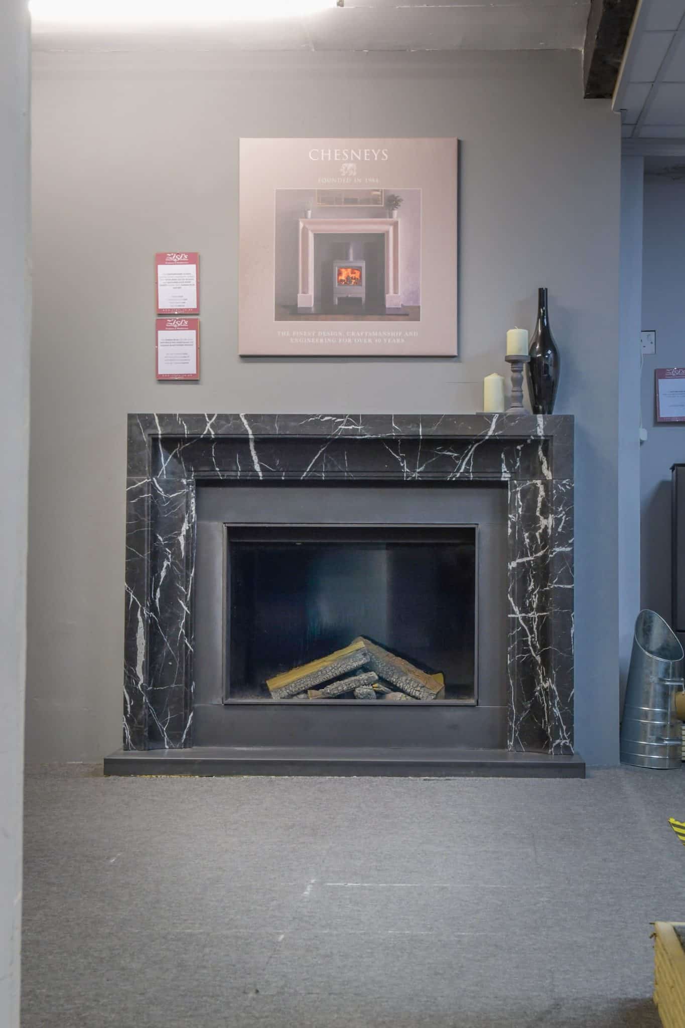 chesney contemporary fireplace
