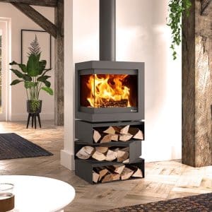Dik Geurts - Bora Corner, Cubers wood burning stove