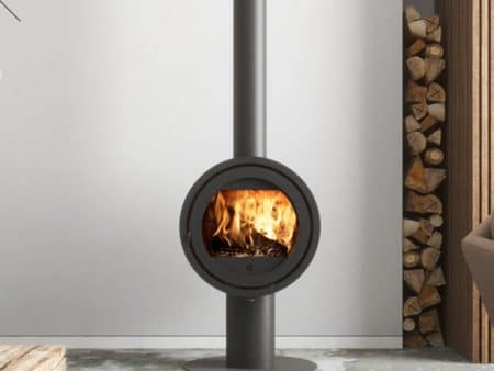 Odin Tunnel, Base wood burning stove close view