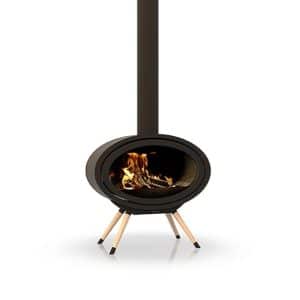 Dik Geurts - Oval Front, Legs wood burning stove