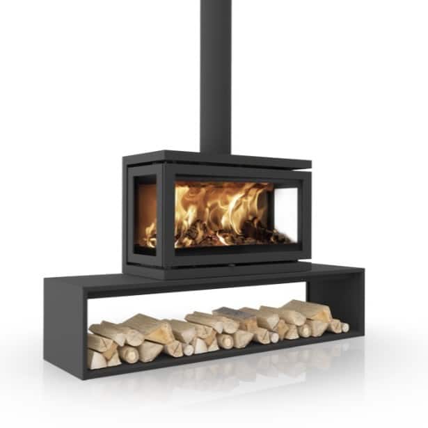 Vidar Triple Large, Straight Plateau wood stove
