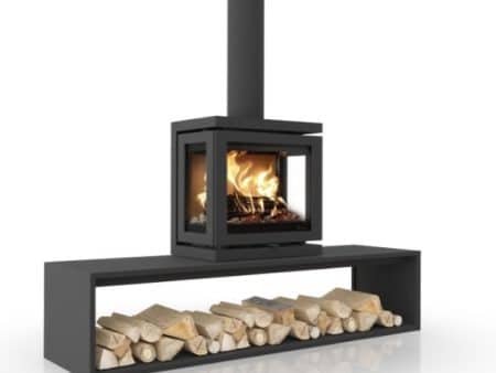 Vidar Triple Small, Straight Plateau wood stove
