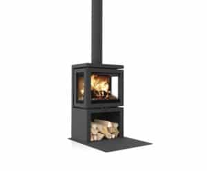 Vidar triple small store wood burning stove