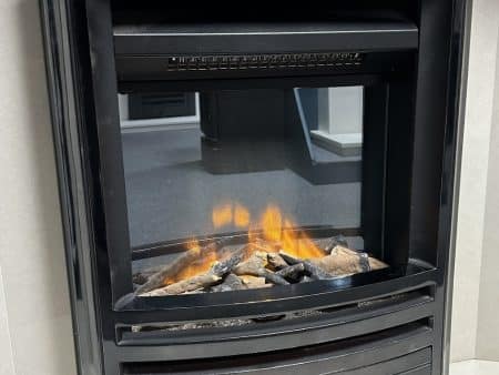 Evonics Oberon Black Nickel Electric fire