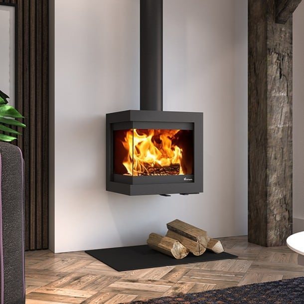 Dik Geurts - Bora Corner, Wall wood burning stove