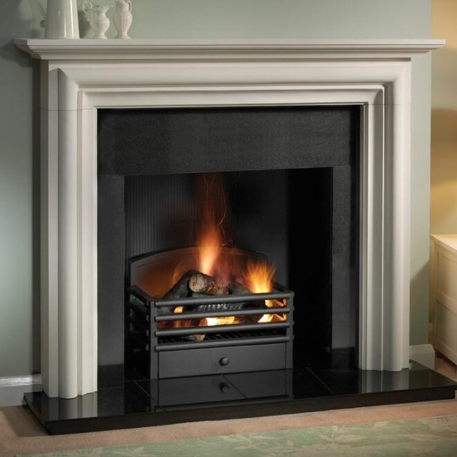 The Colby 54″ fireplace mantel