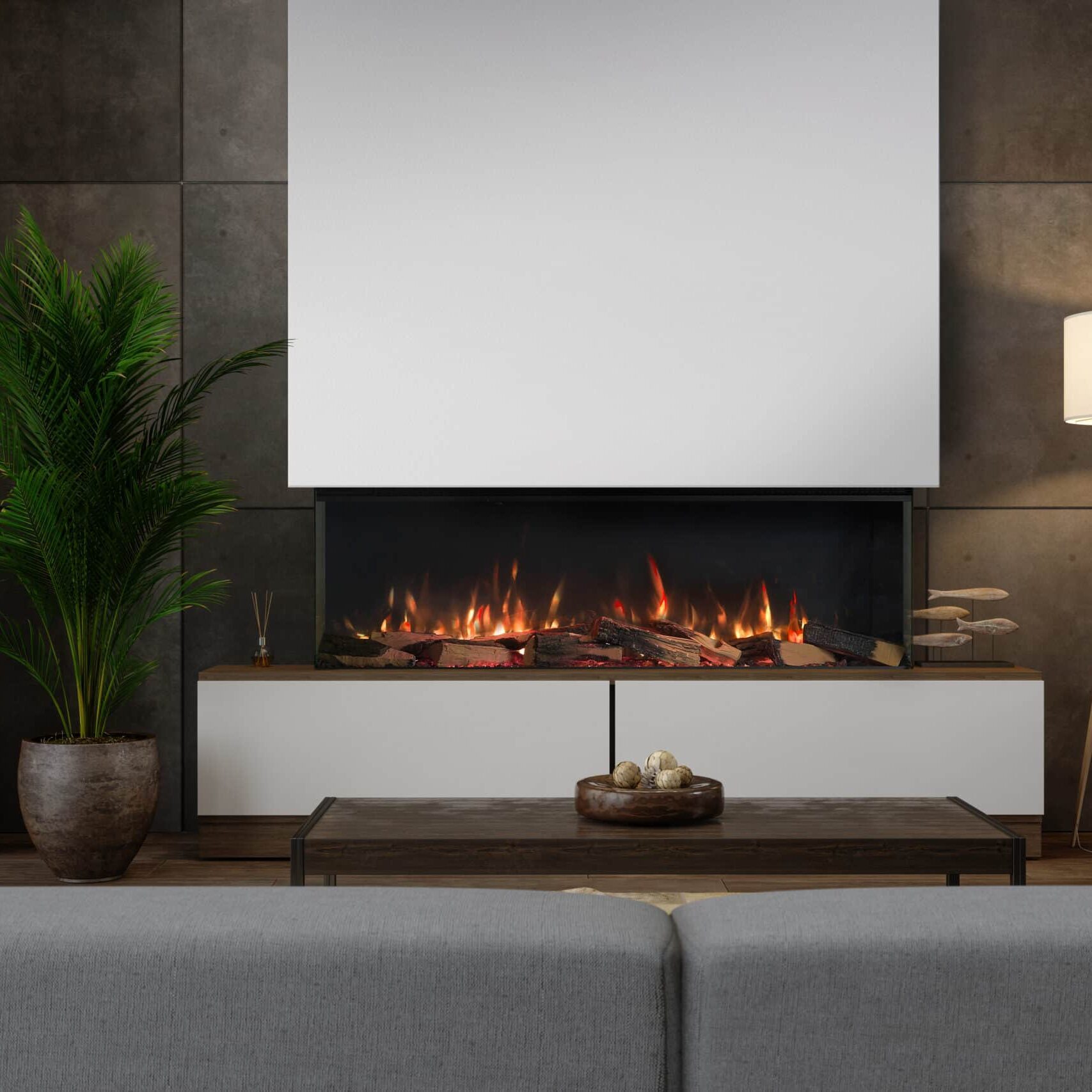 VS130 Electric panoramic fire