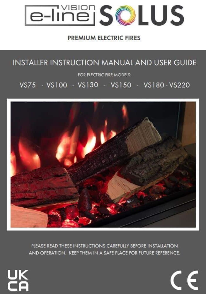 VS75 Electric Inset Fire User Manual