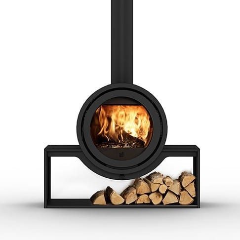 wood burning fire